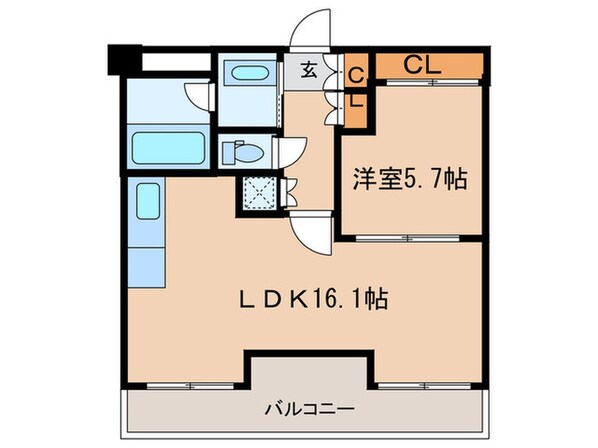 シャト－ヨサミの物件間取画像